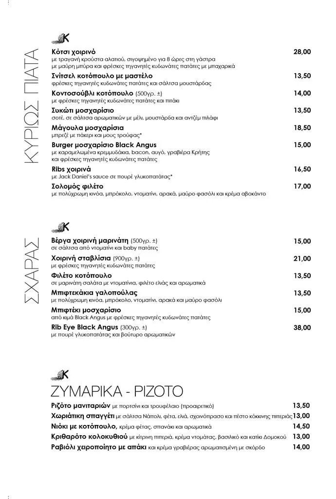 koukounari menu